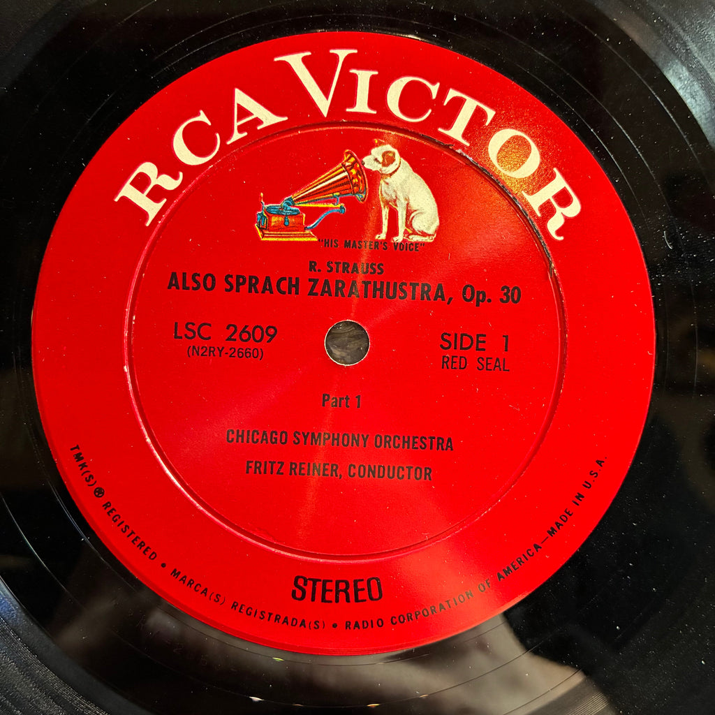 Fritz Reiner - Also Sprach Zarathustra (VINYL) | Very Good Plus (VG+) Very Good (VG)-The Happy Cap