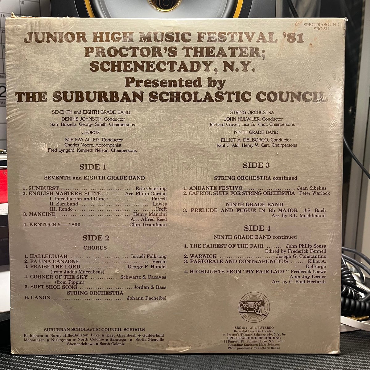 The Suburban Scholastic Counscil - Junior High Music Festival '81 Proctors Theater Schenectady NY | Mint (M) Excellent (EX)-The Happy Cap