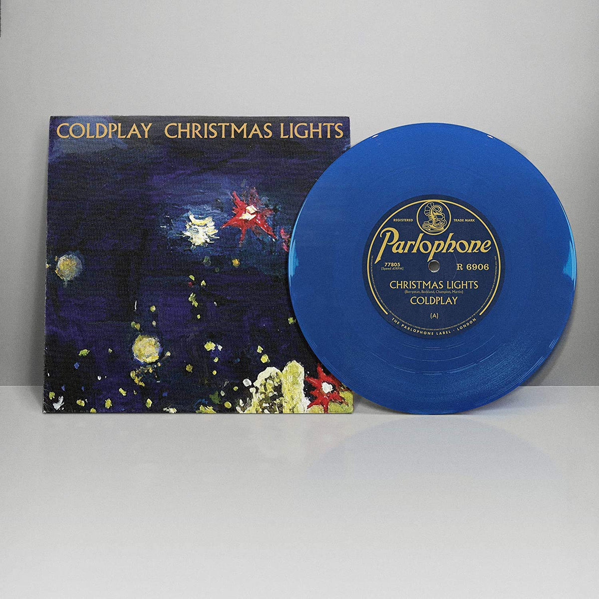 Coldplay - Christmas Lights (7" Blue Vinyl Single) | Mint (M) Mint (M)-The Happy Cap