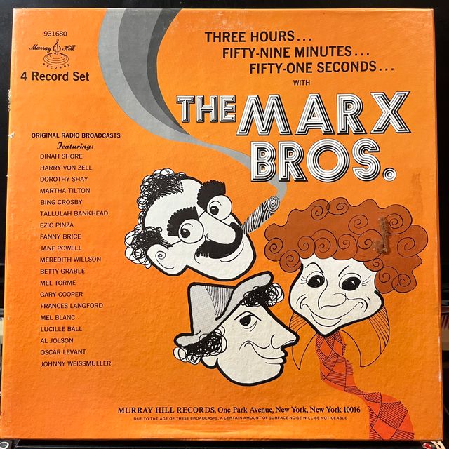 The Marx Brothers - Three Hours... Fifty-Nine Minutes... Fifty-One Seconds... With The Marx Brothers (4xVINYL BOX) | Near Mint (NM) Very Good (VG)-The Happy Cap