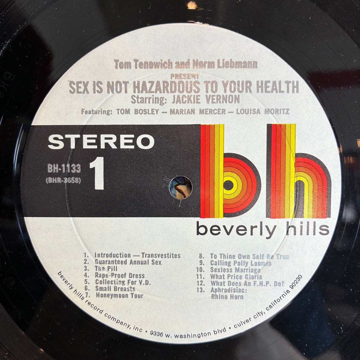 Jackie Vernon - Sex Is Not Hazardous To Your Health (VINYL) | Very Good Plus (VG+) Excellent (EX)-The Happy Cap