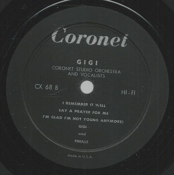 Coronet Studio Orchestra - Music And Songs From Lerner And Loewe's Gigi | Very Good Plus (VG+) Near Mint (NM)-The Happy Cap