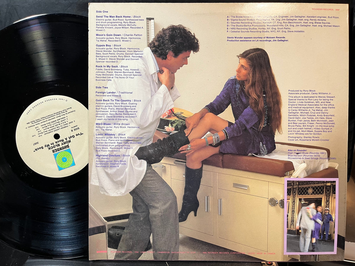 Rory Block - I've Got A Rock In My Sock! (VINYL LP ROUNDER 3097 1986) | USED Near Mint (NM or M-) Near Mint (NM)-The Happy Cap