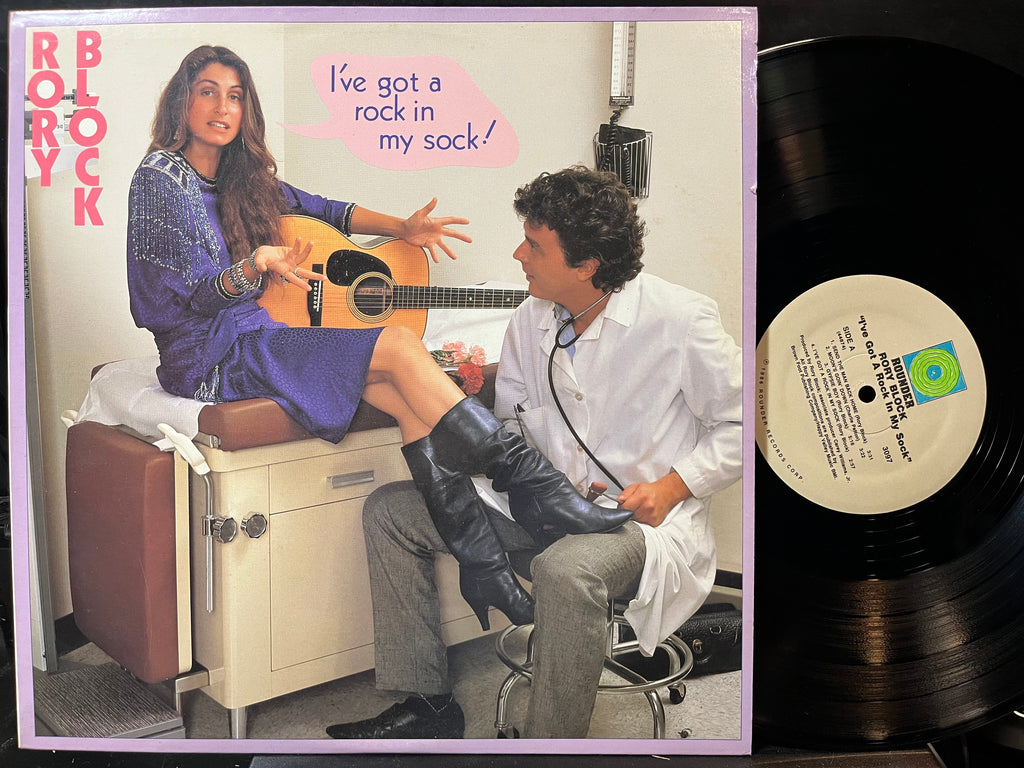 Rory Block - I've Got A Rock In My Sock! (VINYL LP ROUNDER 3097 1986) | USED Near Mint (NM or M-) Near Mint (NM)-The Happy Cap