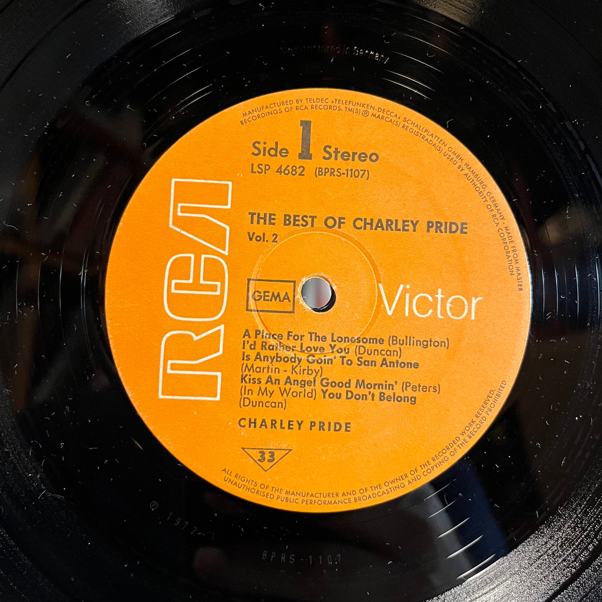 Charley Pride - The Best Of Charley Pride Vol. II (GERMAN VINYL) | Near Mint- (NM-)-The Happy Cap