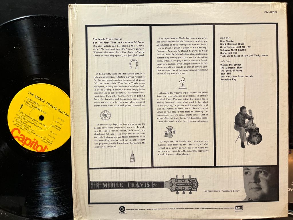 Merle Travis - The Merle Travis Guitar (VINYL) | Near Mint (NM) Near Mint (NM)-The Happy Cap