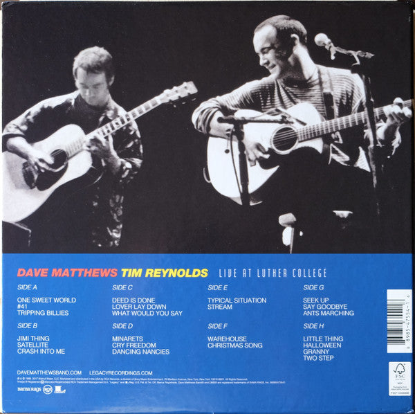 Dave Matthews & Tim Reynolds Live At Luther College RCA, Bama Rags Records Box, 150 + 4xLP, Album, RE Mint (M) Mint (M)-The Happy Cap