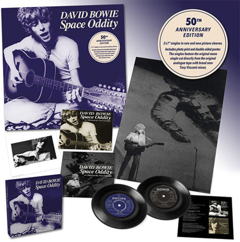David Bowie - Space Oddity (50th Anniversary Edition) (7" Single Box Set) | Mint (M) Mint (M)-The Happy Cap