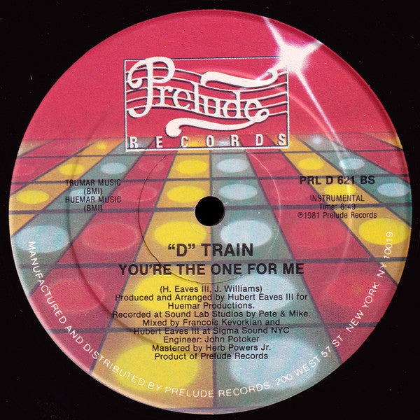 "D" Train - You're The One For Me (VINYL LP) | Near Mint (NM or M-) Very Good Plus (VG+)-The Happy Cap