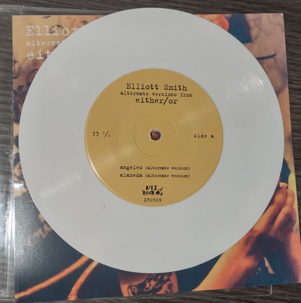 Elliott Smith - alternate versions from either/or (7" WHITE VINYL) | Mint (M) Mint (M)-The Happy Cap