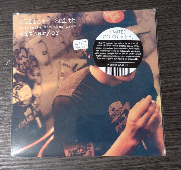 Elliott Smith - alternate versions from either/or (7" WHITE VINYL) | Mint (M) Mint (M)-The Happy Cap