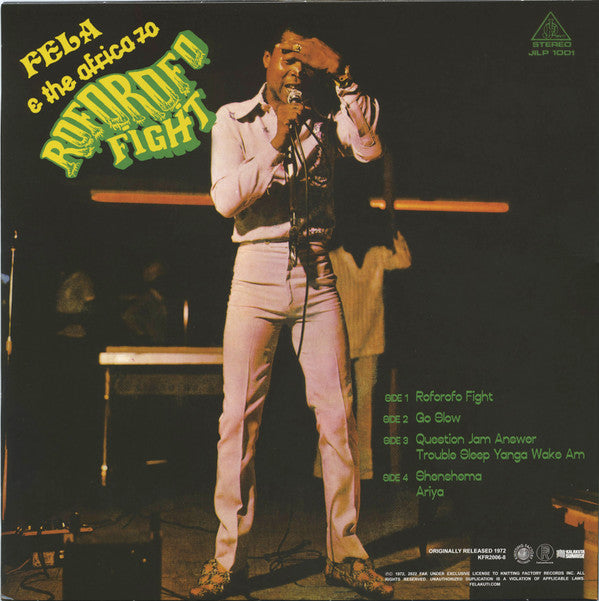Fela Kuti & Africa 70 - Music Of Fela - Roforofo Fight | Mint (M) Mint (M)-The Happy Cap