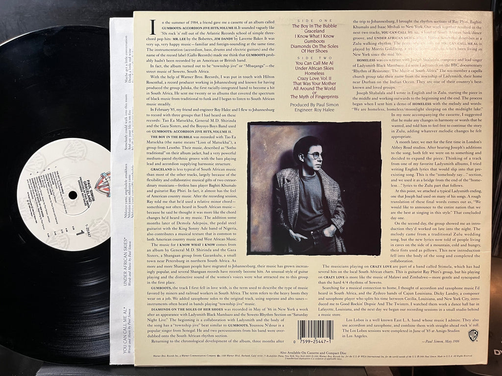 Paul Simon - Graceland (VINYL LP) | Near Mint (NM or M-) Near Mint (NM)-The Happy Cap