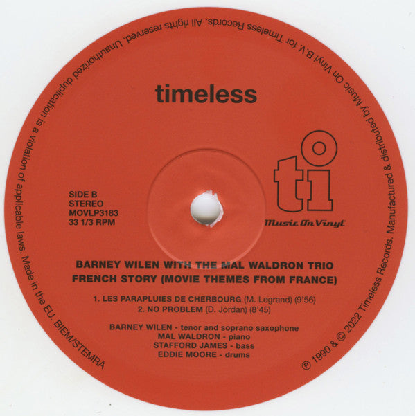 Barney Wilen - French Story – Movie Themes From France | Mint (M) Mint (M)-The Happy Cap