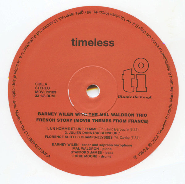 Barney Wilen - French Story – Movie Themes From France | Mint (M) Mint (M)-The Happy Cap