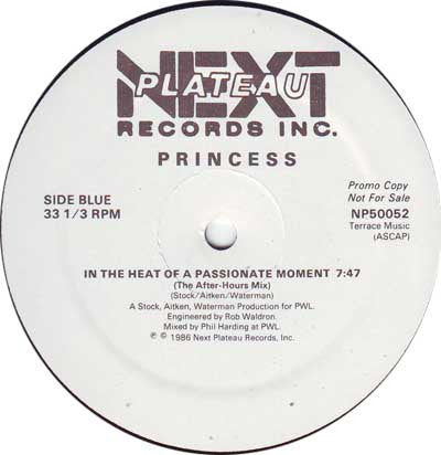 Princess - In The Heat Of A Passionate Moment | Mint (M) Generic-The Happy Cap