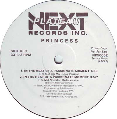 Princess - In The Heat Of A Passionate Moment | Mint (M) Generic-The Happy Cap