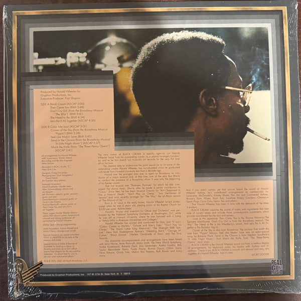 The Harold Wheeler Consort - Black Cream (COLOR VINYL) | Mint (M) Mint (M)-The Happy Cap