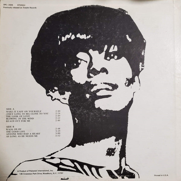 Dionne Warwick - Make It Easy On Yourself | Excellent (EX) Excellent (EX)-The Happy Cap