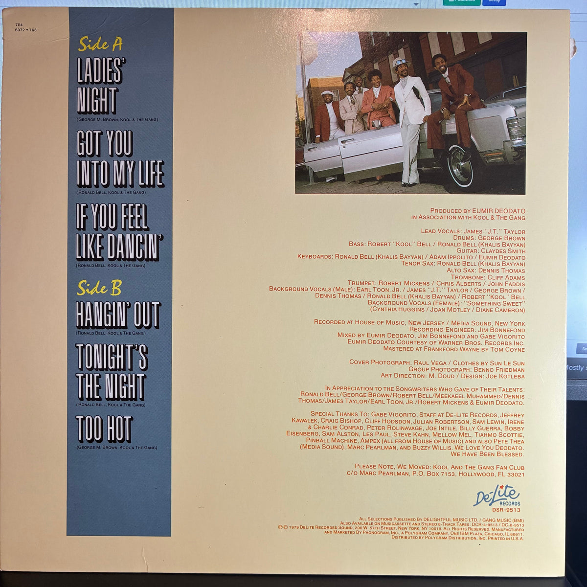 Kool & The Gang - Ladies' Night (VINYL LP De-Lite Records – DSR-9513) | USED Excellent (EX) Excellent+ (EX+)-The Happy Cap