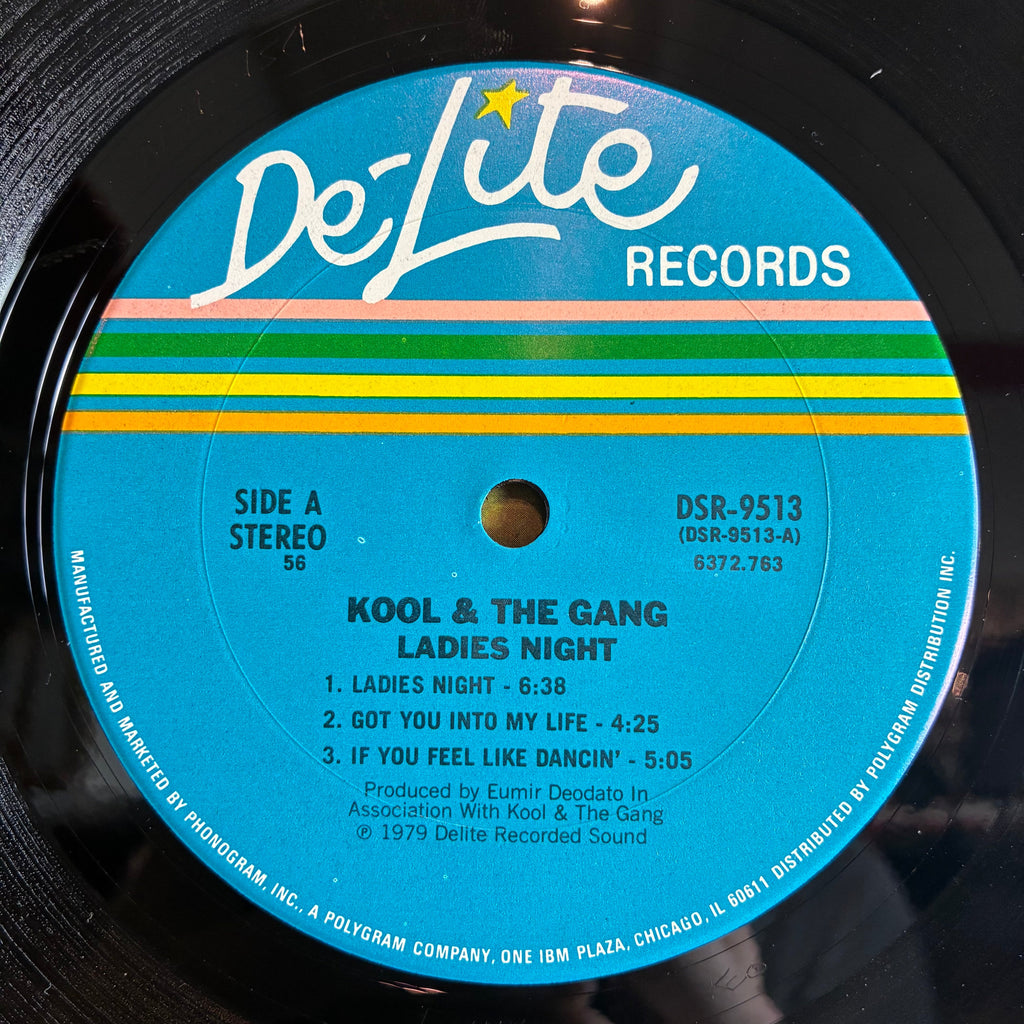 Kool & The Gang - Ladies' Night (VINYL LP De-Lite Records – DSR-9513) | USED Excellent (EX) Excellent+ (EX+)-The Happy Cap