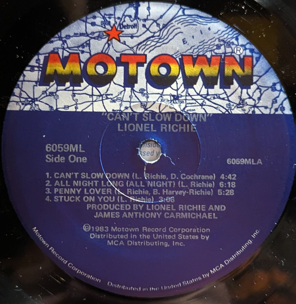 Lionel Richie - Can't Slow Down *IN SHRINK* | Near Mint (NM) Near Mint (NM)-The Happy Cap