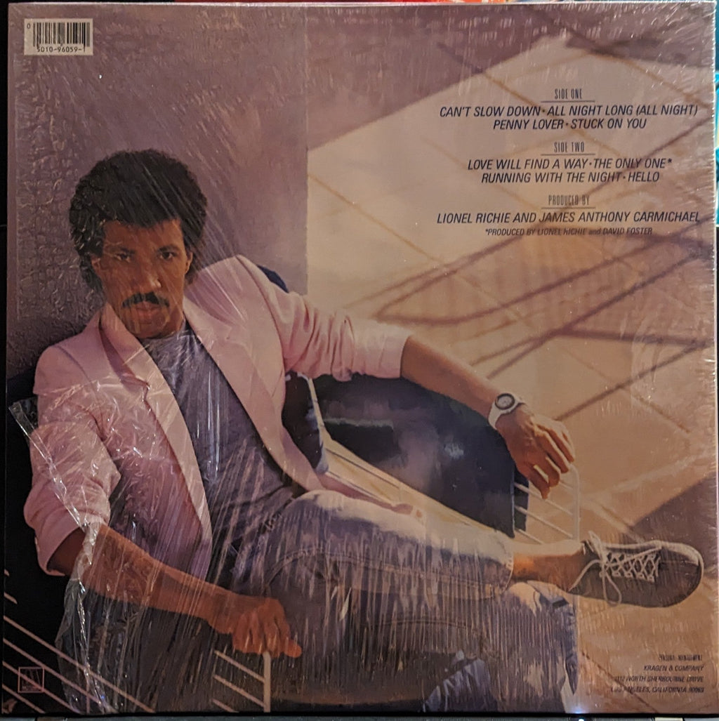 Lionel Richie - Can't Slow Down *IN SHRINK* | Near Mint (NM) Near Mint (NM)-The Happy Cap