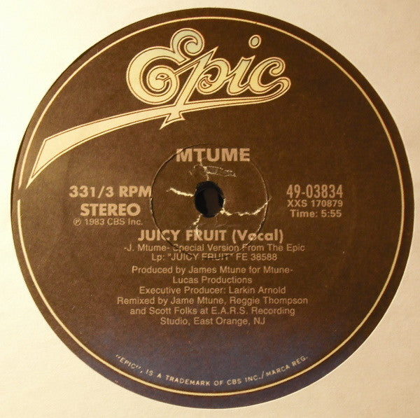 Mtume - Juicy Fruit (VINYL 12") | NEW Mint (M) Generic-The Happy Cap