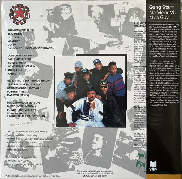 Gang Starr - No More Mr. Nice Guy | Mint (M) Mint (M)-The Happy Cap