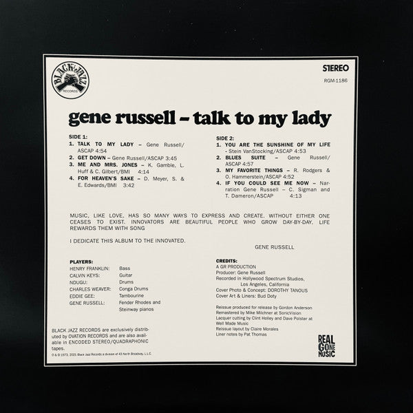 Gene Russell - Talk To My Lady | Mint (M) Mint (M)-The Happy Cap