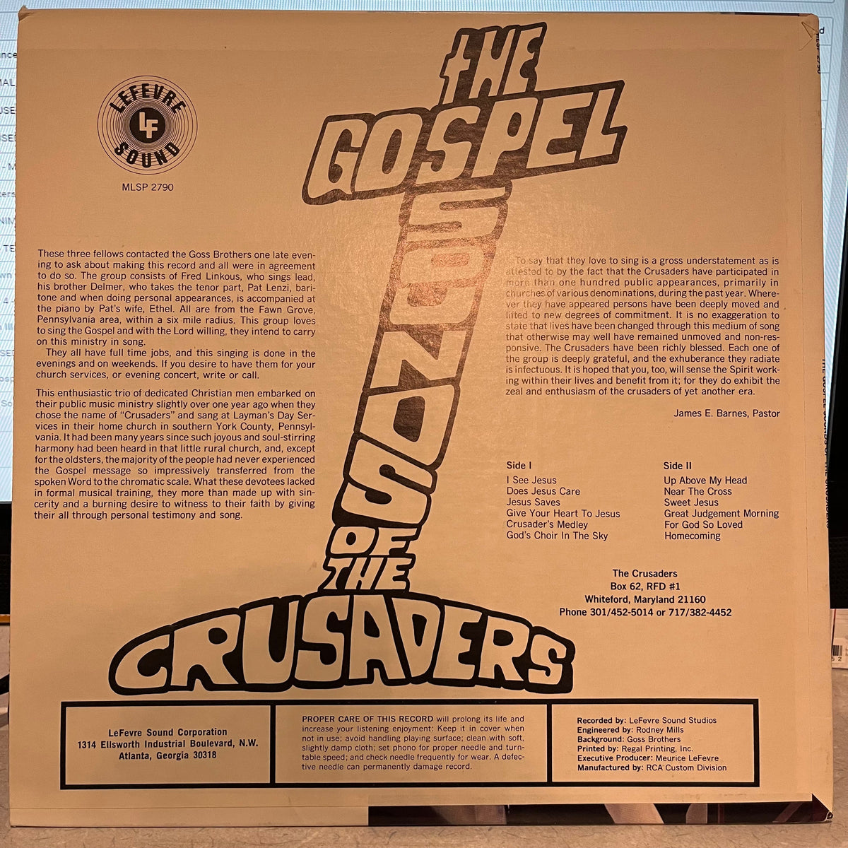 The Crusaders (2) - The Gospel Sounds Of The Crusaders | Near Mint (NM) Near Mint (NM)-The Happy Cap