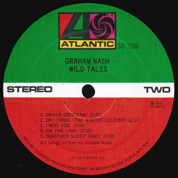 Graham Nash - Wild Tales | Near Mint (NM) Near Mint (NM)-The Happy Cap