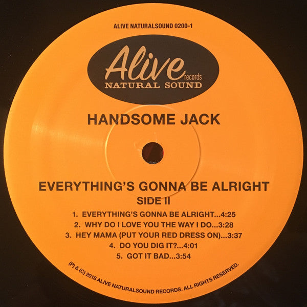 Handsome Jack - Everything's Gonna Be Alright | Mint (M) Mint (M)-The Happy Cap
