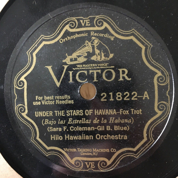 Hilo Hawaiian Orchestra - Under The Stars Of Havana / Blue Waters | Very Good (VG) Generic-The Happy Cap