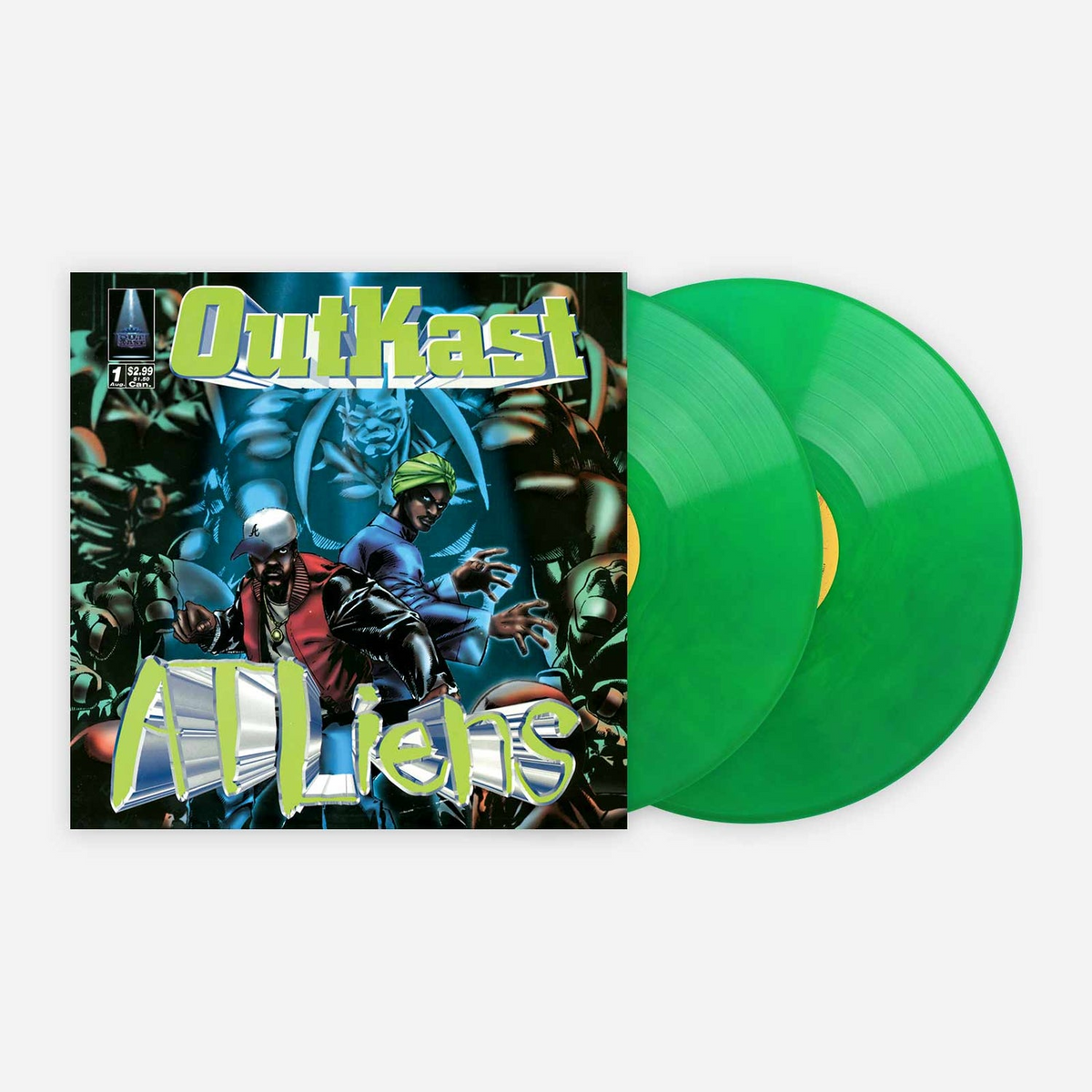 OutKast - ATLiens (VMP | NEON GREEN & BLUE GALAXY VINYL) | Mint (M) Mint (M)-The Happy Cap
