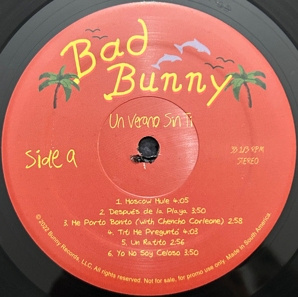 Bad Bunny - Un Verano Sin Ti (PROMO 2xVINYL) |-The Happy Cap