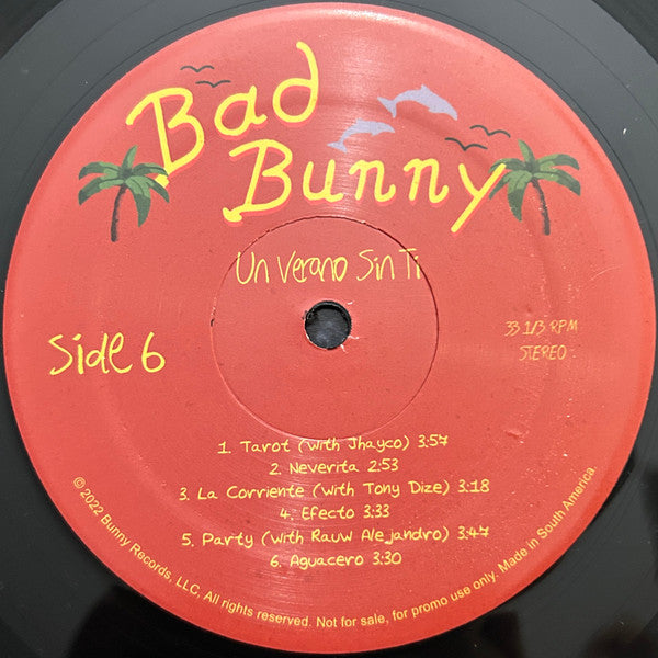 Bad Bunny - Un Verano Sin Ti (PROMO 2xVINYL) |-The Happy Cap