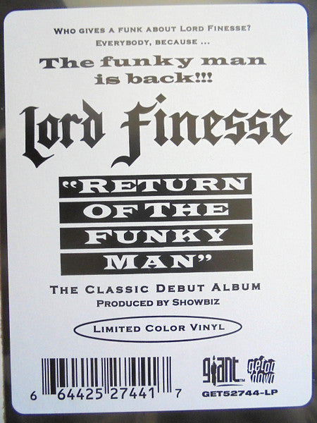 Lord Finesse - Return Of The Funky Man (TAN W/ BLACK SPLATTER VINYL) | Mint (M) Mint (M)-The Happy Cap