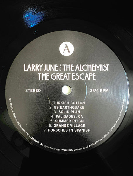 Larry June - The Great Escape (VINYL) | Mint (M) Mint (M)-The Happy Cap