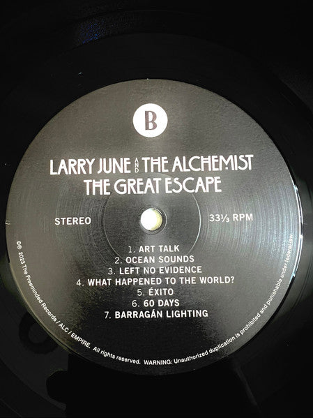 Larry June - The Great Escape (VINYL) | Mint (M) Mint (M)-The Happy Cap