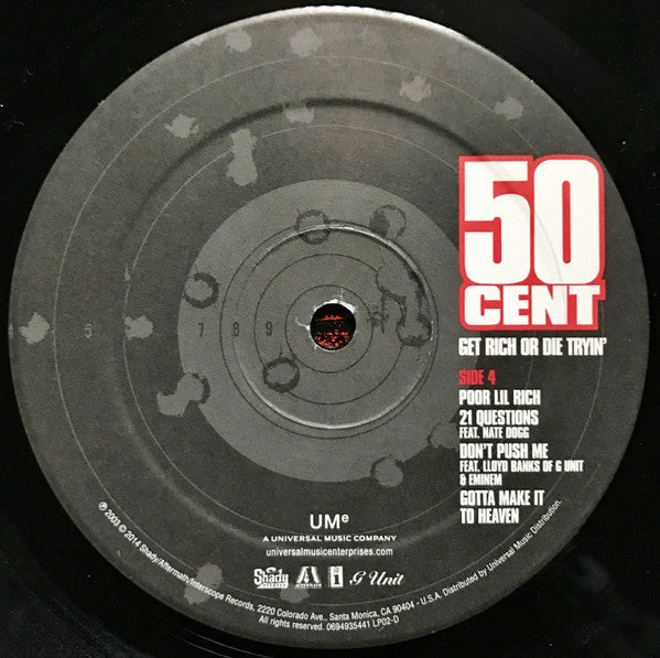 50 Cent - Get Rich Or Die Tryin' (2xVINYL) | Near Mint- (NM-)-The Happy Cap