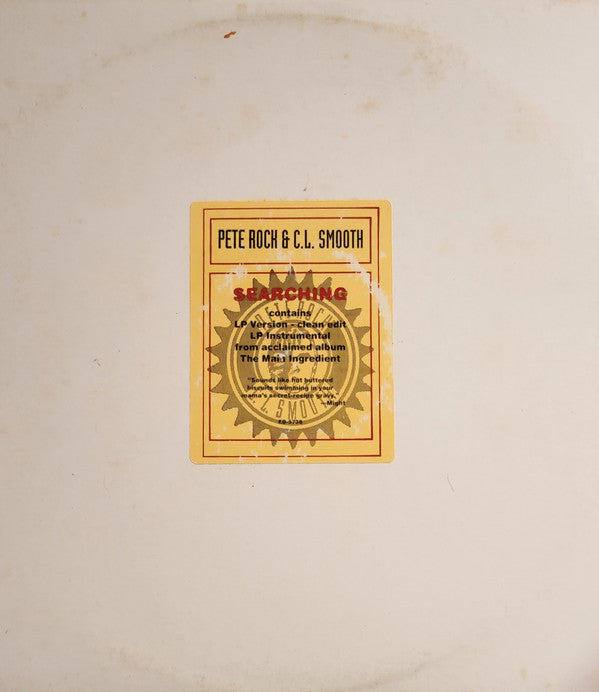 Pete Rock & C.L. Smooth - Searching | Near Mint (NM) Very Good Plus (VG+)-The Happy Cap