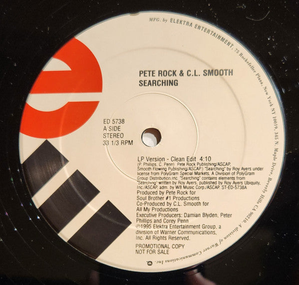 Pete Rock & C.L. Smooth - Searching | Near Mint (NM) Very Good Plus (VG+)-The Happy Cap