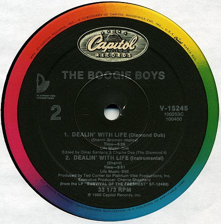 Boogie Boys - Dealin' With Life | Near Mint (NM) Excellent (EX)-The Happy Cap