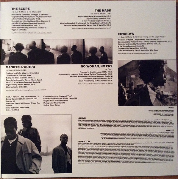 Fugees - The Score (2XVMP ORANGE/BLACK SPLIT VINYL) | Near Mint (NM) Very Good Plus (VG+)-The Happy Cap