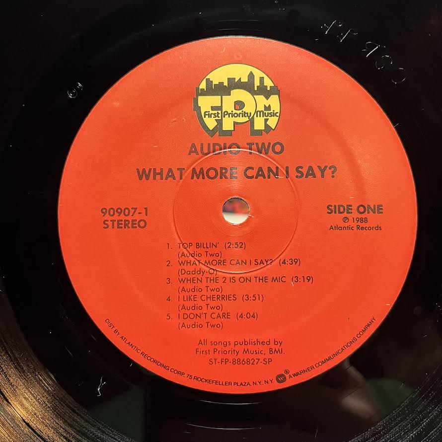 Audio Two - What More Can I Say? (VINYL) | Near Mint (NM) Excellent+ (EX+)-The Happy Cap