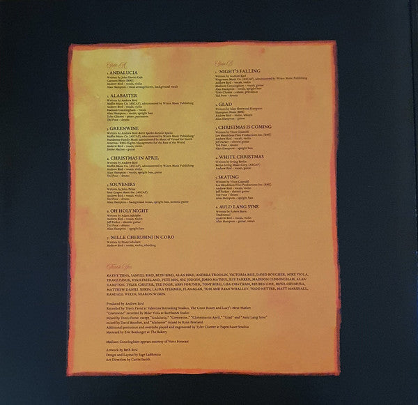 Andrew Bird - Hark! (RED VINYL) | Mint (M) Mint (M)-The Happy Cap