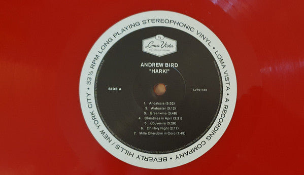 Andrew Bird - Hark! (RED VINYL) | Mint (M) Mint (M)-The Happy Cap