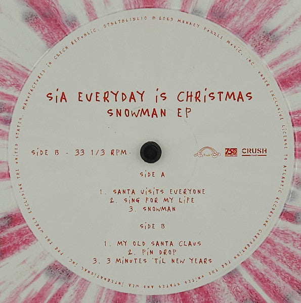 Everyday Is Christmas Snowman EP (COLOR VINYL) |-The Happy Cap