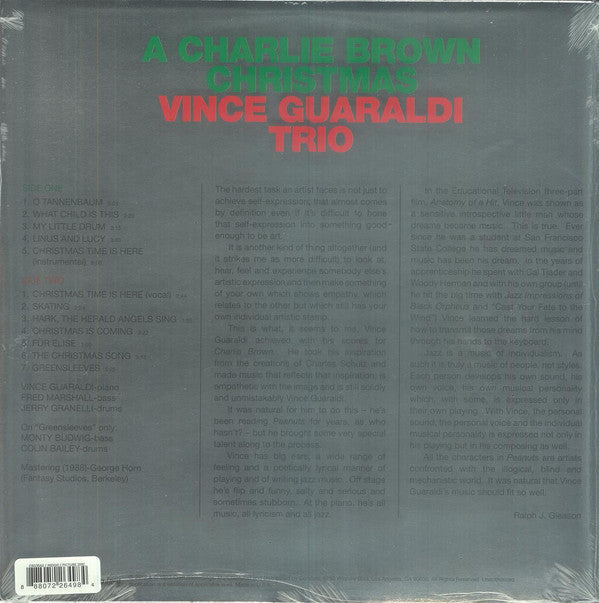 Vince Guaraldi Trio - A Charlie Brown Christmas | Mint (M) Mint (M)-The Happy Cap